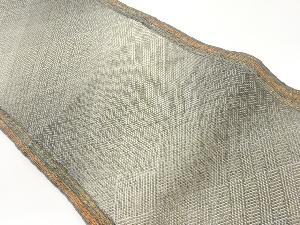 組織縞に襷模様織出し名古屋帯